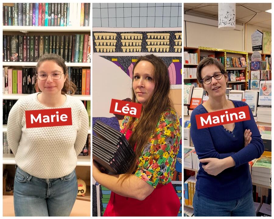 Marie, Léa et Marina — les trois libraires soutenues par Kube