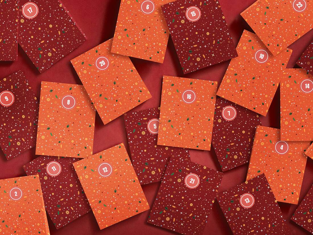 Les 24 pochettes du Calendrier Kube