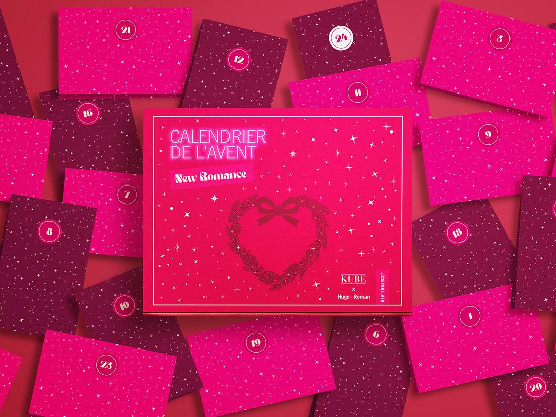 Le Calendrier New Romance et ses 24 pochettes